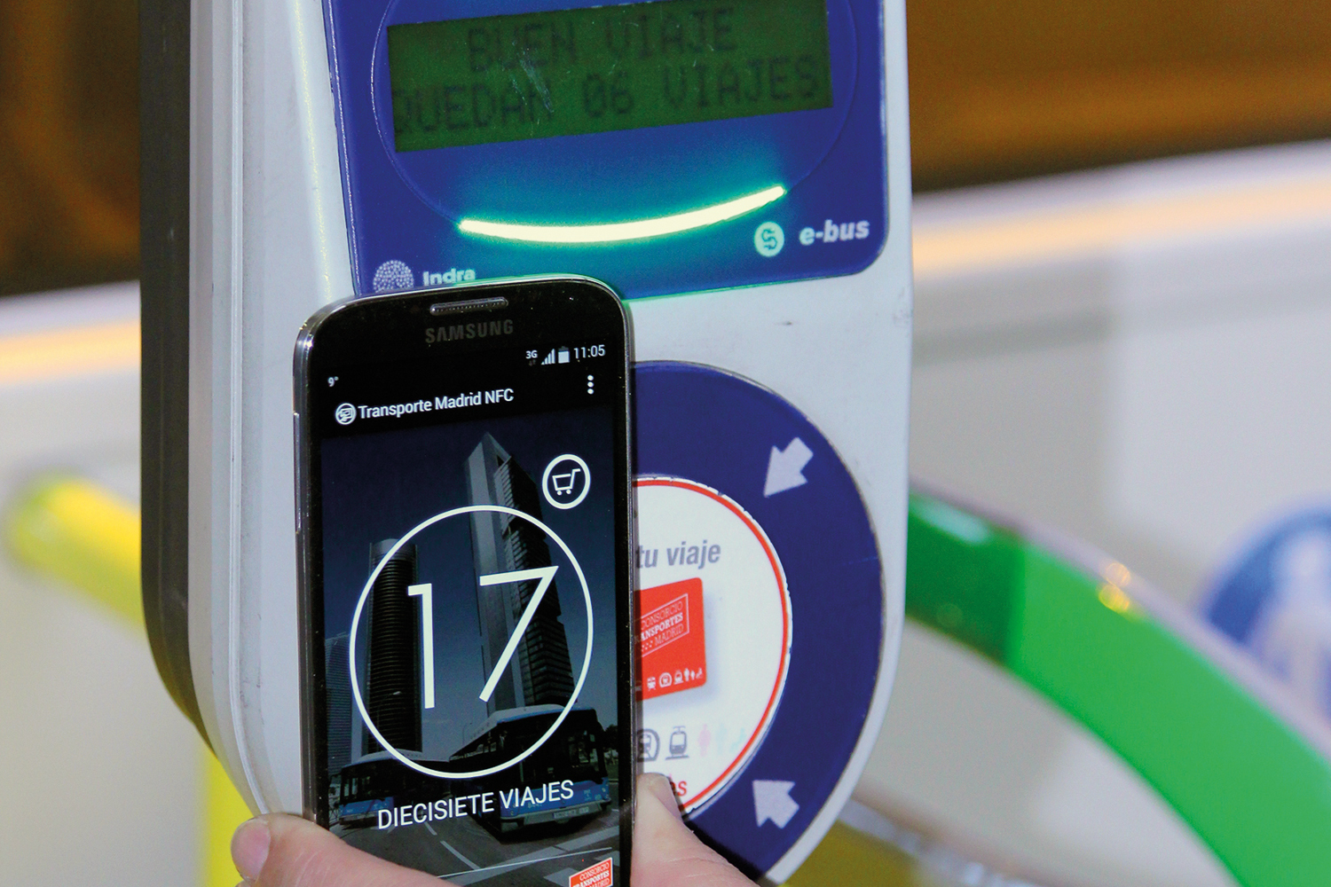Tecnología NFC: sistema de acceso para el transporte público en Madrid