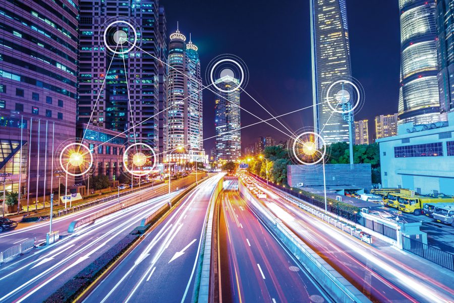 Conectividad conexión ciudad smart cities