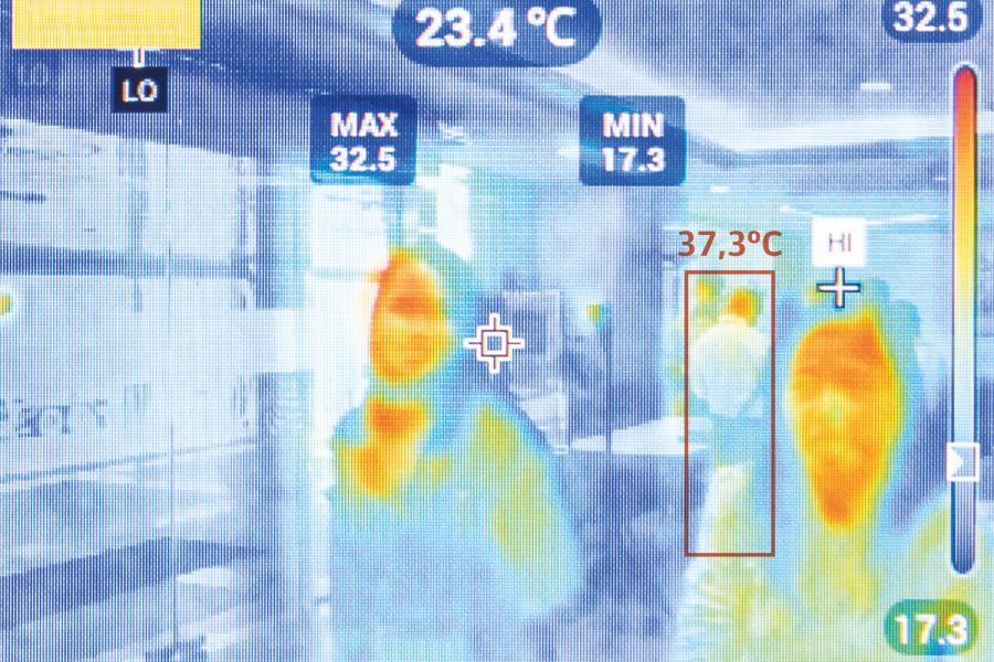 medición temperatura cámaras térmicas