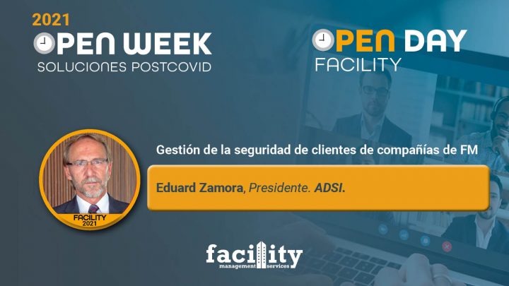 Eduard Zamora, presidente de ADSI. Facility Open Day 2021. 