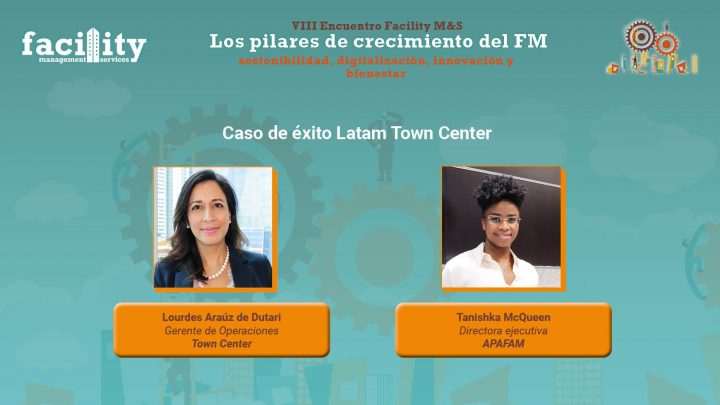 Lourdes Araúz de Dutari, gerente de Operaciones de Town Center, y Tanishka McQueen, directora ejecutiva de APAFAM.