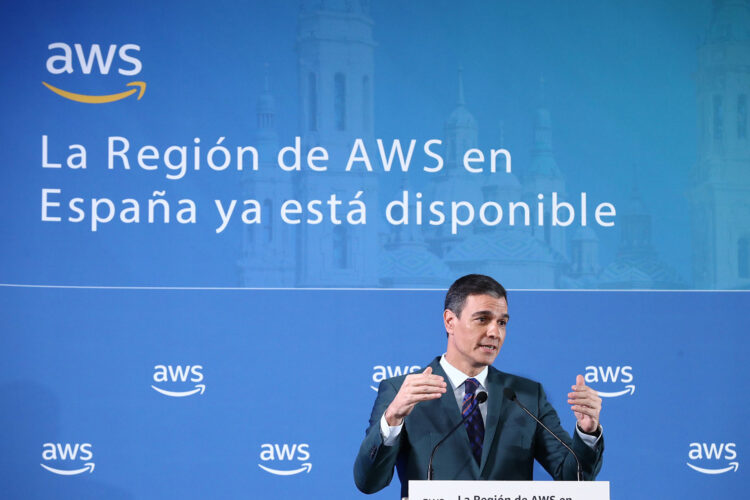 Presidente del Gobierno, Pedro Sánchez, digitalización, AWS, innovación