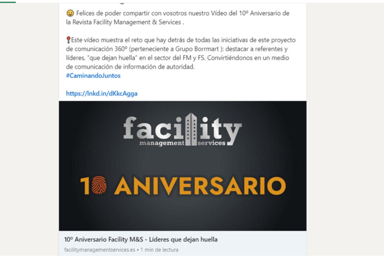 10 aniversario FacilityM&S