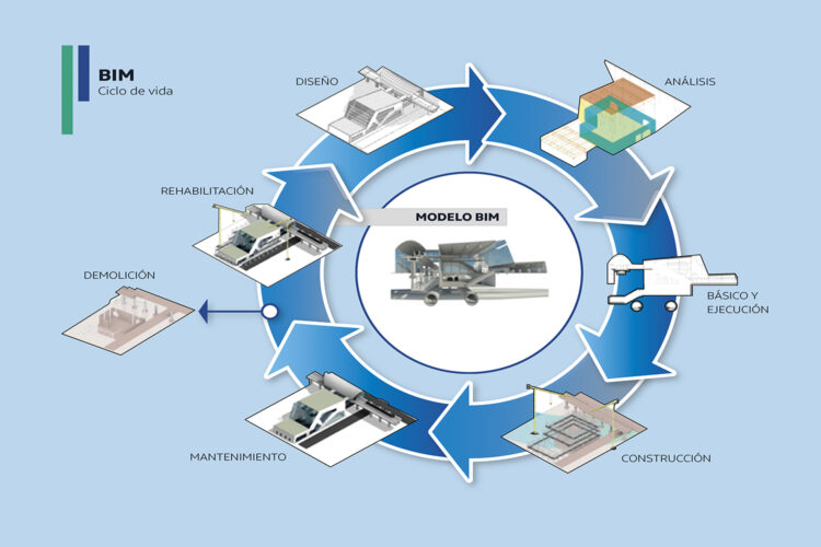 imagen esquema circular proceso BIM