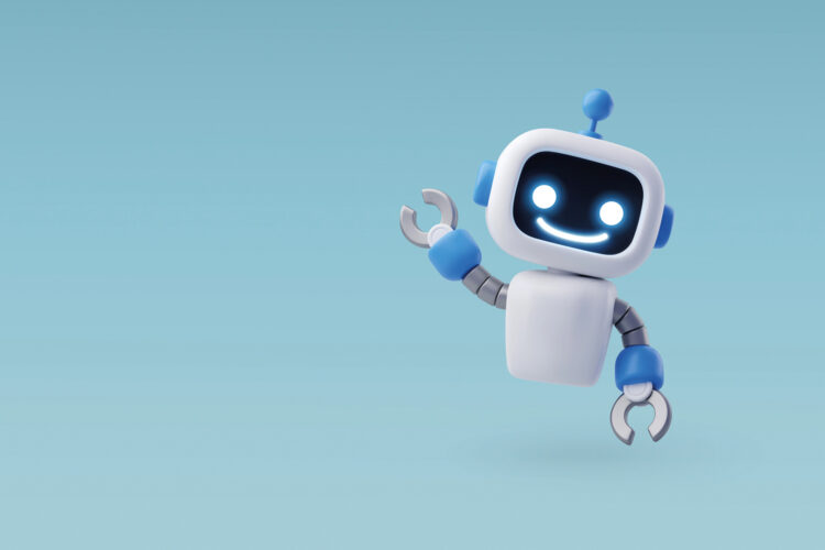 Robot saludando