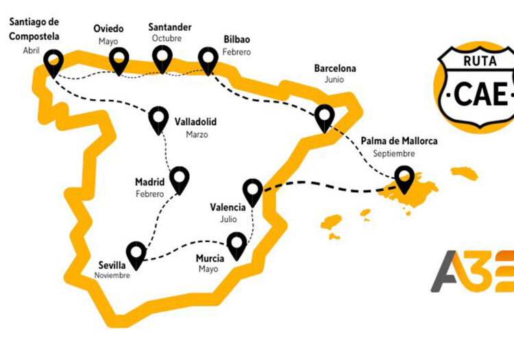 La Ruta CAE recorrerá España de la mano de A3E para informar sobre los Certificados de Ahorro Energético