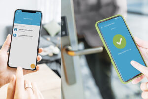 Dispositivo móvil con aplicación para control de accesos